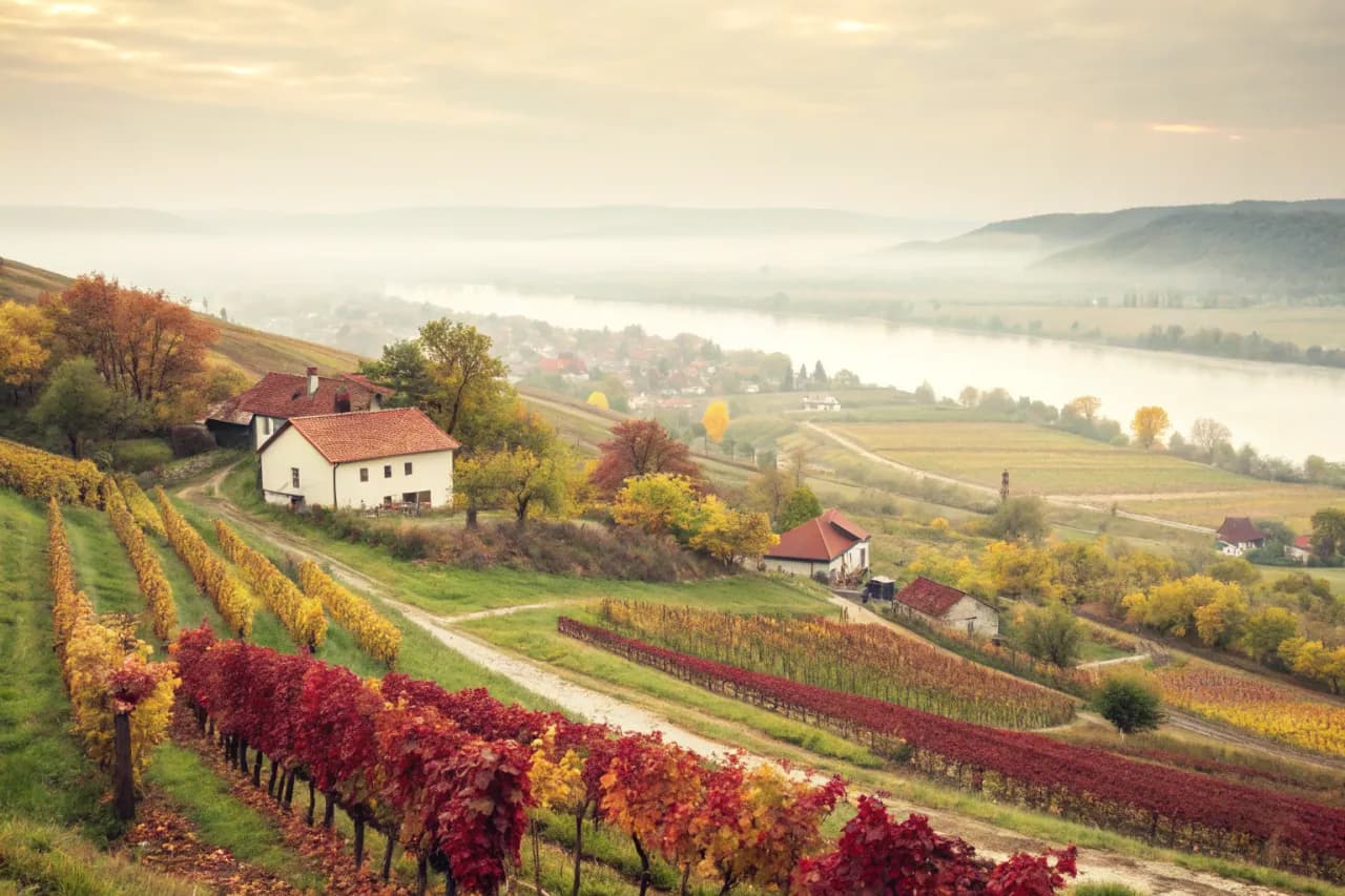 Vineyard landscape of Hungary