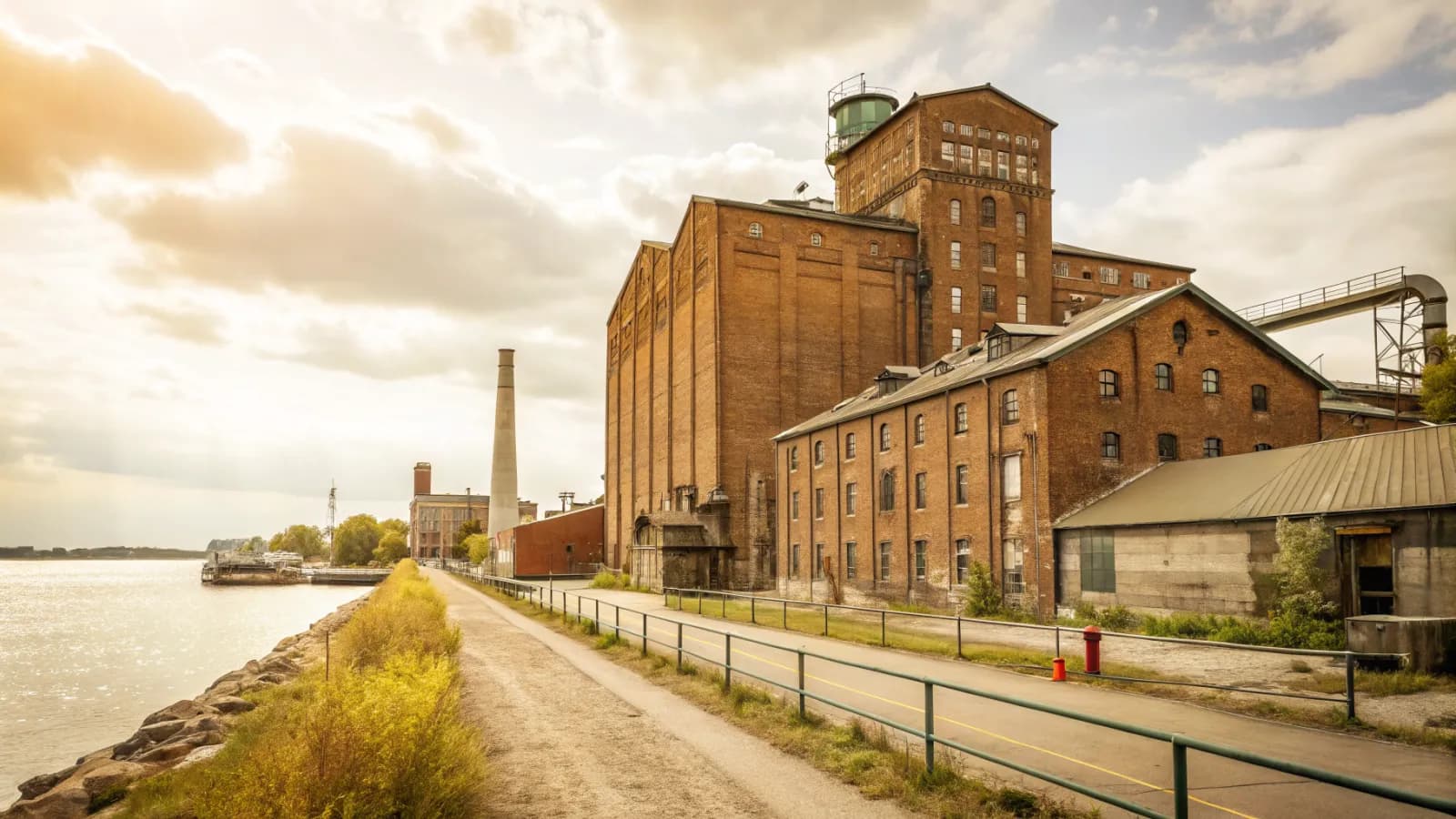 The Hiram Walker distillery